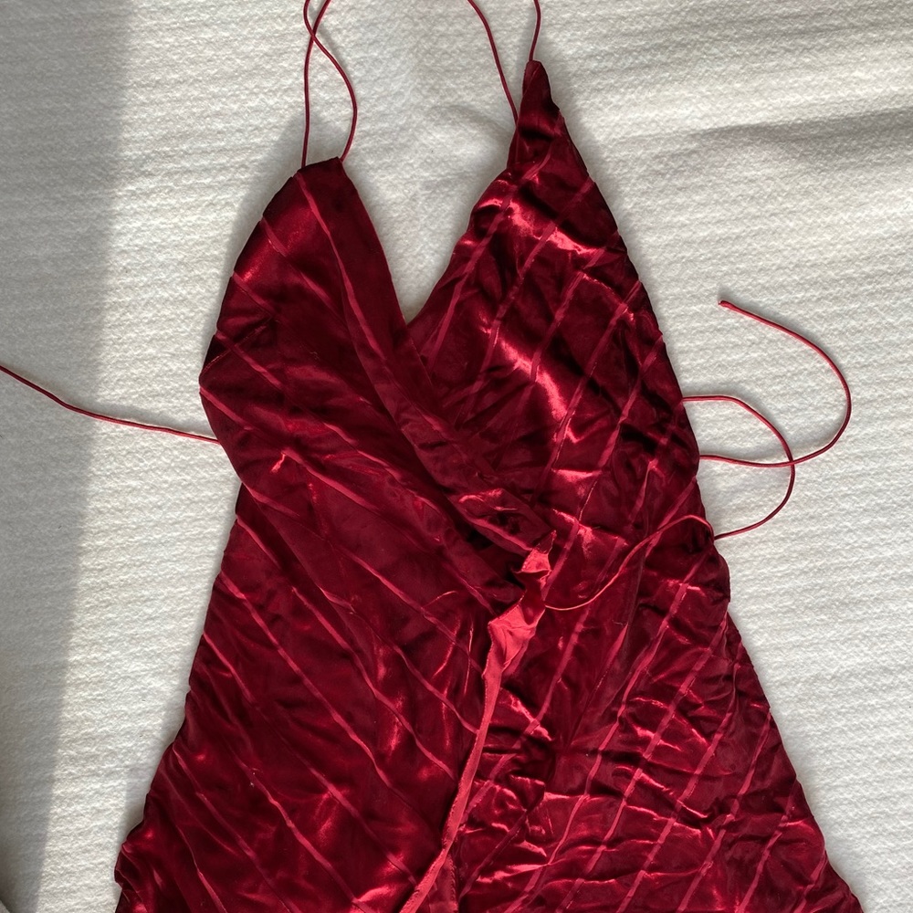 Michelle Mason Mini Wrap Dress